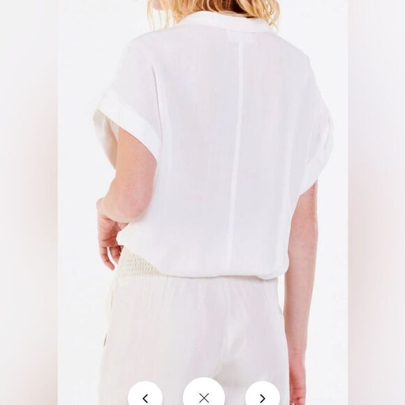 DEAR JOHN DENIM
CALI TIE FRONT SHIRT WHITE Size M - Picture 3 of 13